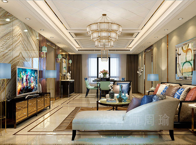 亚洲美女被艹的叫世纪江尚三室两厅168平装修设计效果欣赏